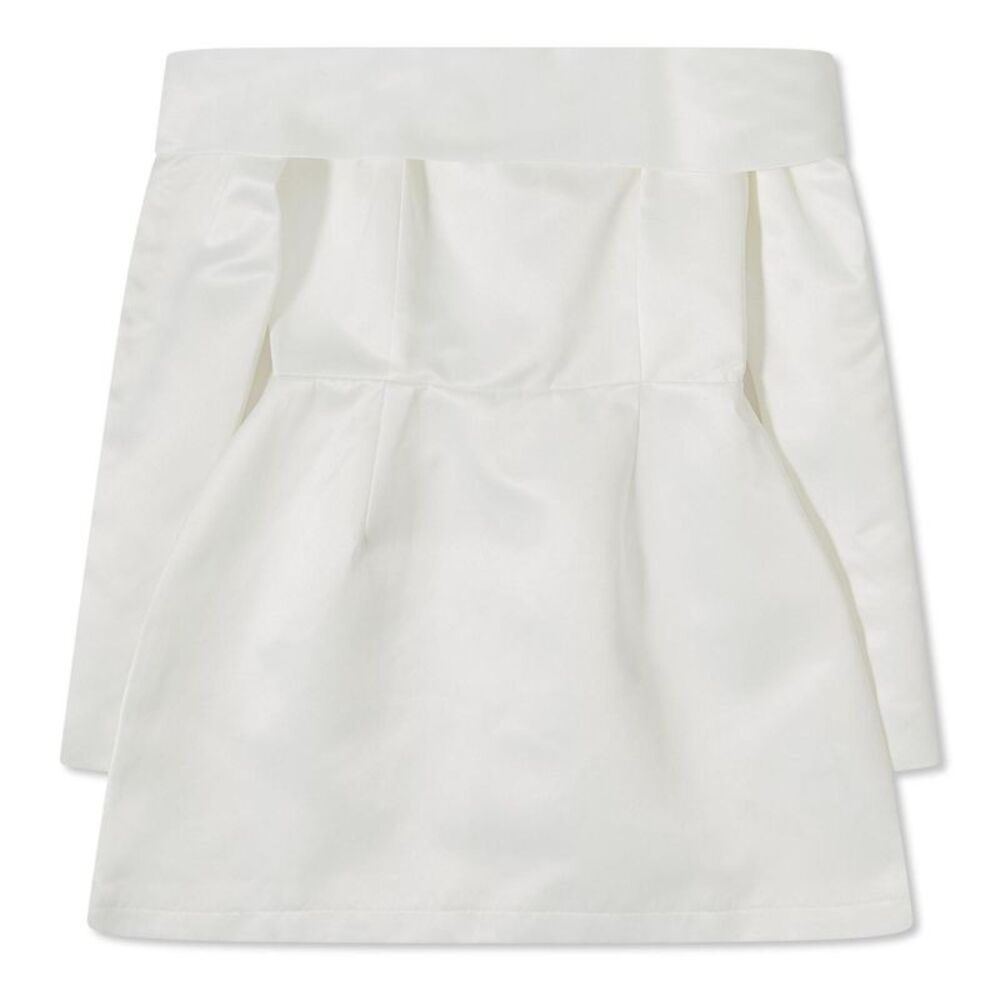 Odd Muse Womens/Ladies Satin Bardot Mini Dress / White